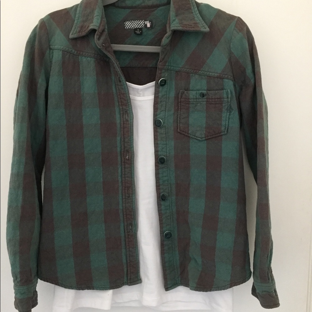 Grey and Green Flannel/Jacket